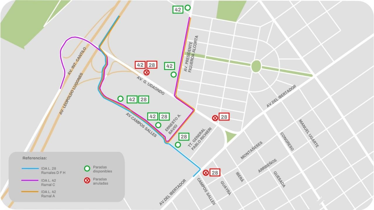 Imagen asociada a Alerta de transito: Núñez (cambios de sentido desde el viernes 29/5)
