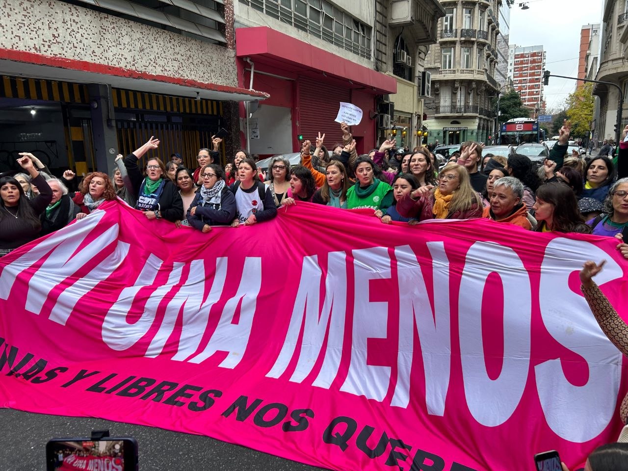 Imagen asociada a Alerta de movilidad (en verificación de impacto vial): Marcha federal “Ni una menos” hacia el Congreso