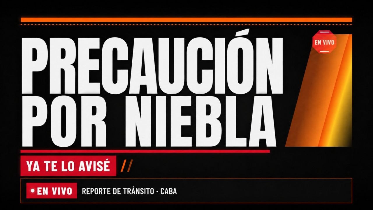 Imagen asociada a Alerta vial: Precaución por NIEBLA en accesos a la Ciudad (Panamericana, Camino del Buen Ayre, Acceso Oeste, Ricchieri, Ezeiza-Cañuelas y Buenos Aires-La Plata)
