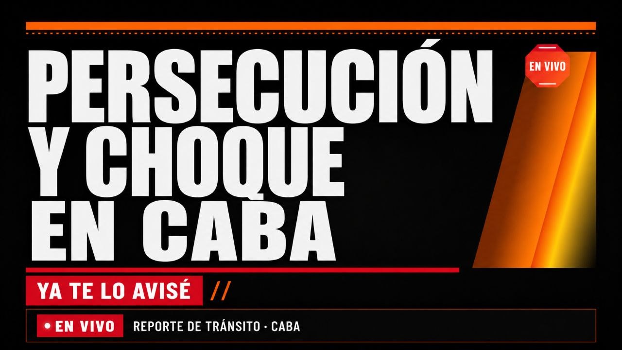 Imagen asociada a Alerta en Mataderos (dato preliminar): se reporta persecución y choque contra un semáforo en Directorio y Miralla