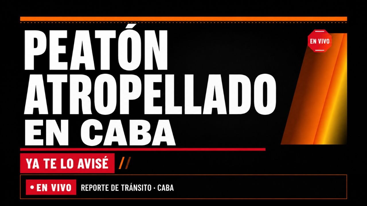 Imagen asociada a ALERTA (CABA) — Atropello a un peatón en Marcelo T
