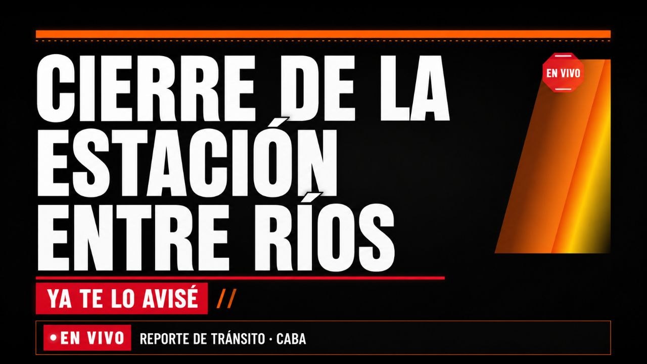 Imagen asociada a Alerta de servicio: desde hoy y por 3 meses cierra la Estación Entre Ríos (línea E) por obras de renovación integral