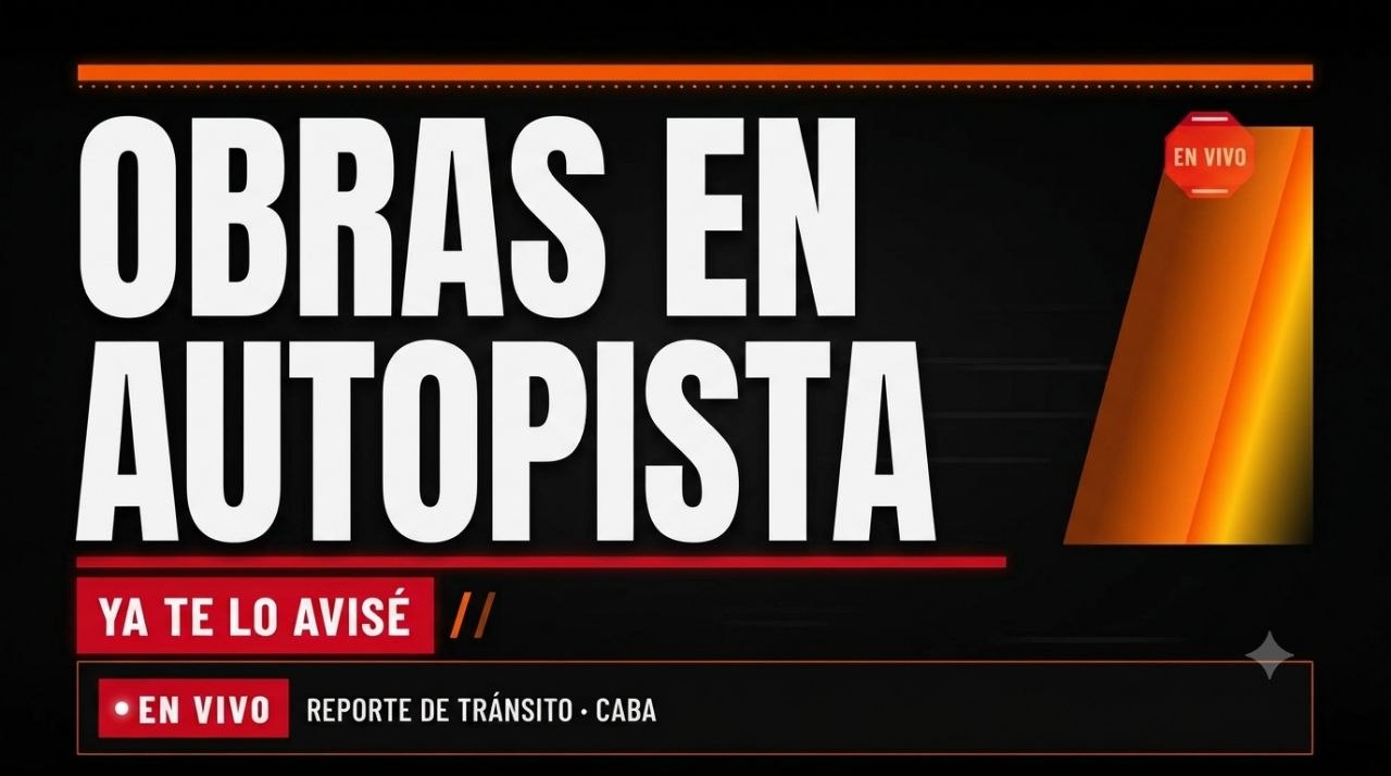 Imagen asociada a Alerta de tránsito (dato preliminar): obras de Metrogas en Av