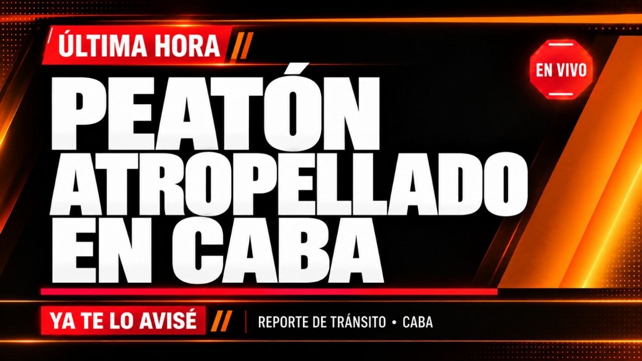 Imagen asociada a ALERTA TRÁNSITO (CABA): Peatón atropellado en Av