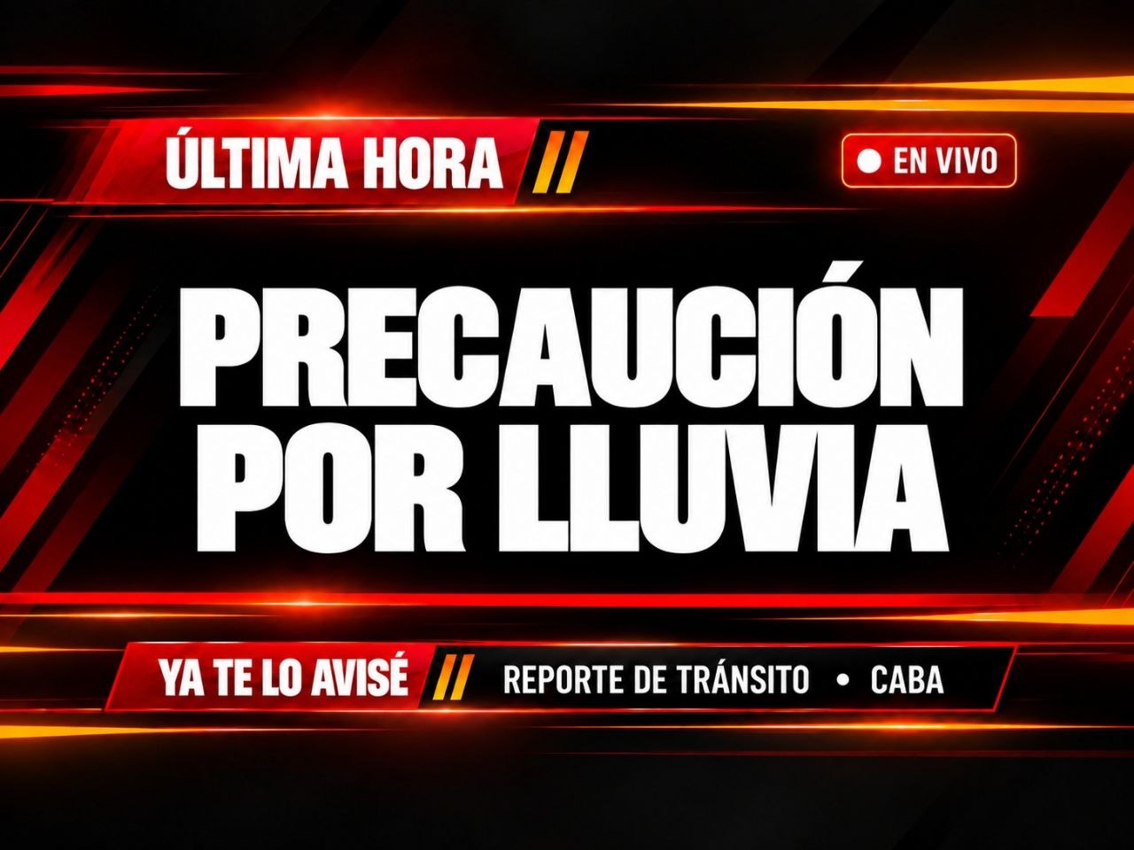 Imagen asociada a Alerta preventiva por lluvia: calzada resbaladiza y visibilidad reducida