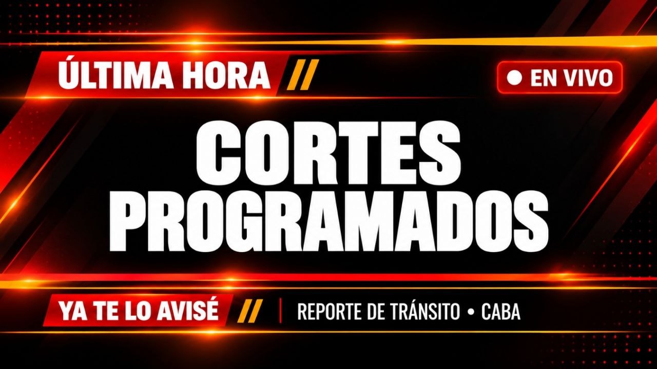 Imagen asociada a Alerta de tránsito (informativo): cortes programados/actividades en CABA por horarios