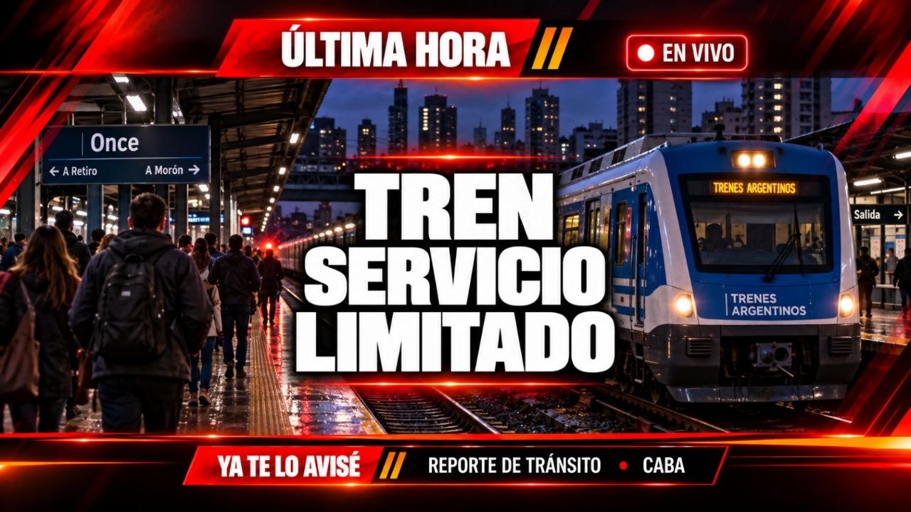 Imagen asociada a Alerta de servicio: Tren Roca ramal a La Plata con funcionamiento limitado por colisión con persona en paso a nivel Castelli (Quilmes)